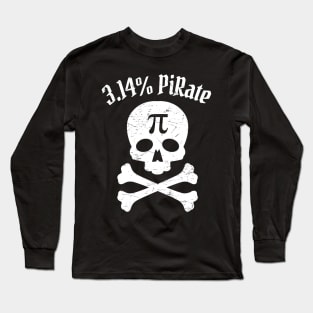 Pi Day, Pi Number, Cute Jolly Roger Pi Day Gift Long Sleeve T-Shirt